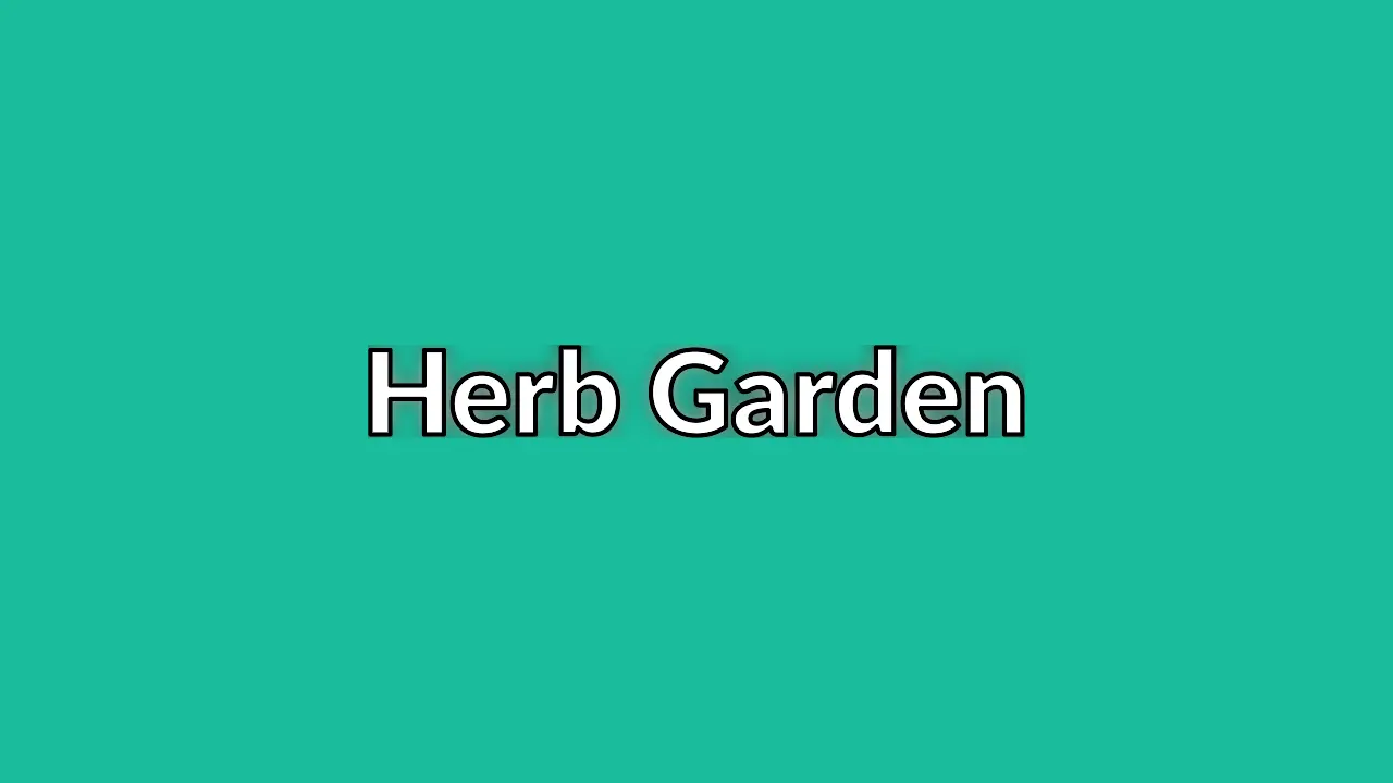 Planting out a herb garden