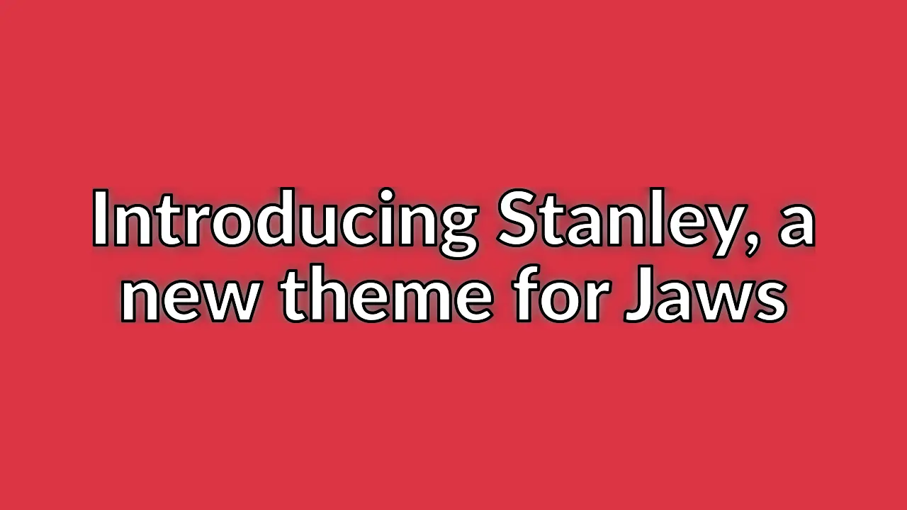 A new theme for Jaws called Stanley
