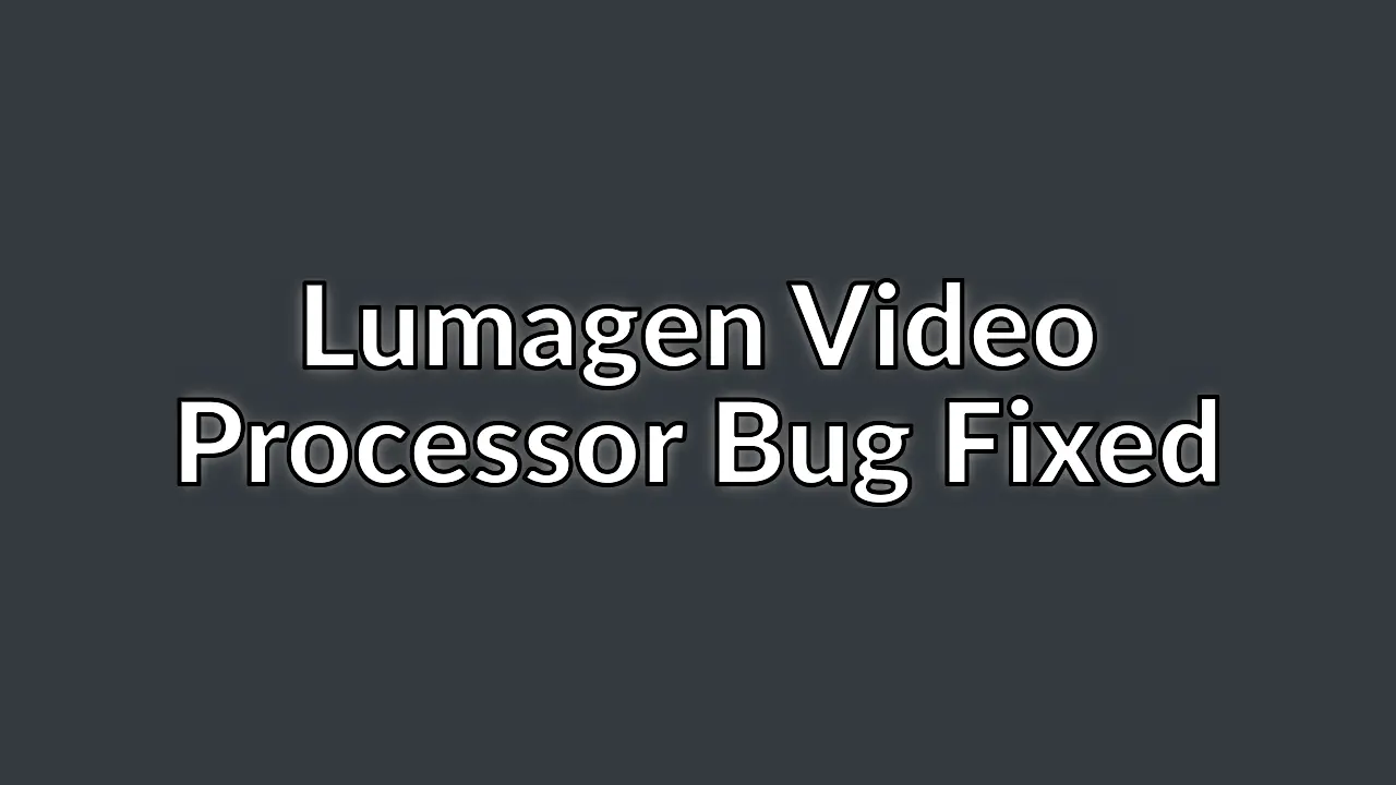 FPGA video processor bugs have been squashed