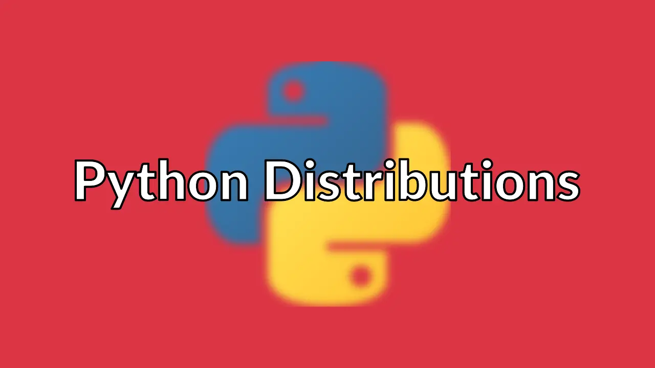 A selection of Python distributions for data analysis