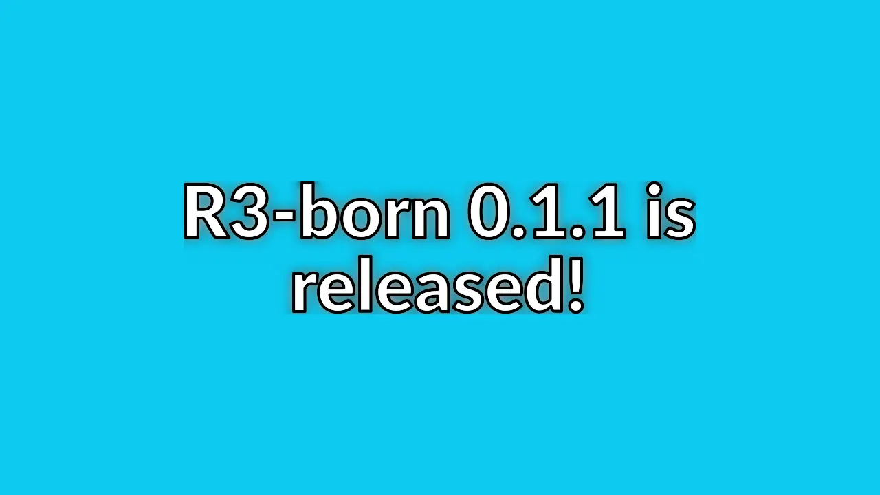 R3-born is good enough to run a website
