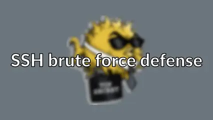 SSH brute force defense