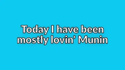 Today I have been mostly lovin' Munin